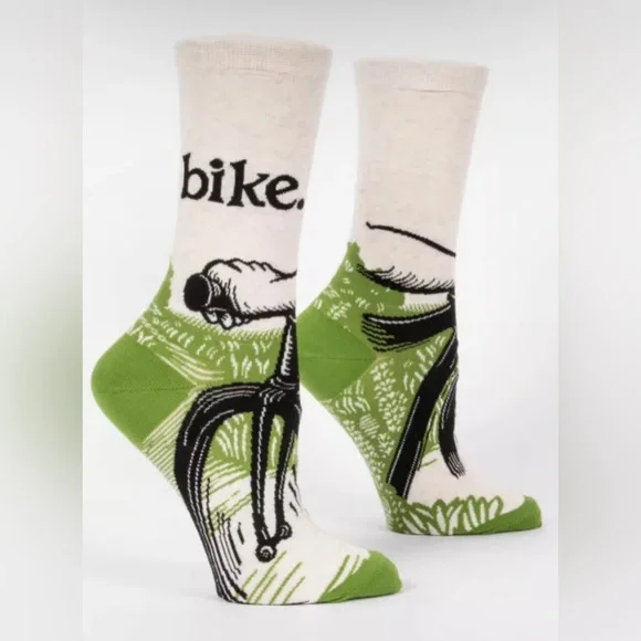 NWT Blue Q Women’s bike path crew socks. - Picture 6 of 8
